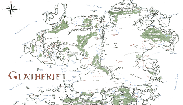 Map of the Glatheriel campaign setting
